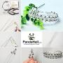 PH PandaHall 2700pcs 3 Color 5 Size Smooth Round Spacer Beads Tiny Metal Beads for Jewelry Making Supplies (Golden, Silver, Antique Bronze)