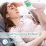 Touchless Thermometer for Adult and kid,4 in 1 Baby Thermometer Ear Forehead Thermometer Surface Infrared Thermometer 40 Datas Thermometer,Thermometer with Magnetic Cover and Battery,Mute Adjustable