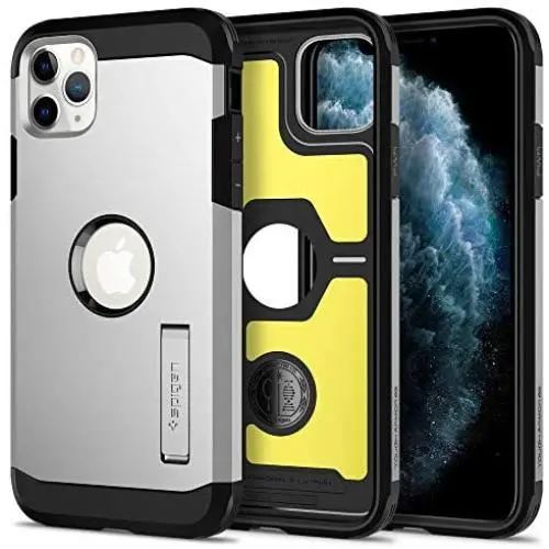 Spigen Tough Armor Designed for iPhone 11 Pro Max Case (2019) - XP Satin Silver