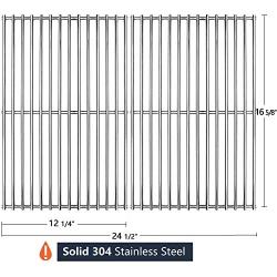 Hongso 16 5/8'' Stainless Steel Grill Grid Cooking Grate Replacement for Thermos Grill Parts 461252605, Kirkland Front Avenue 463230703, Charbroil 463261306, BBQ Pro Grills, SCB932 (2-Pack)