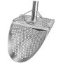 CKG Sand Scoop for Metal Detecting Stainless Steel Shovel for Beach Underwater Treasure Hunting (Large Scoop + Carbon Fiber Handle)