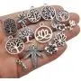 Youdiyla 100pcs Mix Silver Tree Flower Charms Collection, Bulk Mini Small Little Charms Metal Pendant Craft Supplies Findings for Necklace and Bracelet Jewelry Making (HM291) Youdiyla 100pcs Mix Silver Tree Flower Charms Collection, Bulk Mini Small Little Charms Metal Pendant Craft Supplies Findings for Necklace and Bracelet Jewelry Making (HM291)