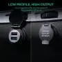 AUKEY Car Charger with 24W Output, Aluminum Alloy Flush Fit & 4.8A Dual USB Ports for iPhone Xs/Max/XR/X, iPad Air/Pro, Samsung Galaxy Note8 and More AUKEY Car Charger with 24W Output, Aluminum Alloy Flush Fit & 4.8A Dual USB Ports for iPhone Xs/Max/XR/X, iPad Air/Pro, Samsung Galaxy Note8 and More