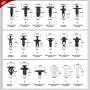 Nilight 415 Pcs Car Retainer Clips & Fastener Remover - 18 Most Popular Sizes Auto Push Pin Rivets Set -Door Trim Panel Clips Compatible with GM Ford Toyota Honda Chrysler,2 Years Warranty (CL-19) Nilight 415 Pcs Car Retainer Clips & Fastener Remover - 18 Most Popular Sizes Auto Push Pin Rivets Set -Door Trim Panel Clips Compatible with GM Ford Toyota Honda Chrysler,2 Years Warranty (CL-19)