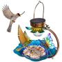 Birdream Solar Bird Feeder for Outside Hanging Wild Birdfeeders Seed Tray Outdoor Solar Powered Garden Light Metal Butterfly Decorative LED Landscape Lighting Waterproof 9.5 Inch Dia for Yard Birdream Solar Bird Feeder for Outside Hanging Wild Birdfeeders Seed Tray Outdoor Solar Powered Garden Light Metal Butterfly Decorative LED Landscape Lighting Waterproof 9.5 Inch Dia for Yard