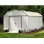 Arrow LX1014 10 x 14 ft. Barn Style Galvanized Taupe/Eggshell Steel Storage Shed Arrow LX1014 10 x 14 ft. Barn Style Galvanized Taupe/Eggshell Steel Storage Shed