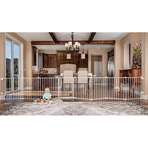 Regalo 192-Inch Super Wide Adjustable Baby Gate and Play Yard, 4-In-1, Bonus Kit, Includes 4 Pack of Wall Mounts Regalo 192-Inch Super Wide Adjustable Baby Gate and Play Yard, 4-In-1, Bonus Kit, Includes 4 Pack of Wall Mounts