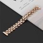 TOTOUTHS Compatible with Samsung Galaxy 42mm/Galaxy Watch 3 41mm Bands Women Bracelet Replacement for Galaxy Active 2 40mm 44mm/Gear S2 Classic/Gear Sport Metal Strap Wristband 20mm Pins (Rose Gold)