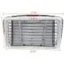 Chrome Front Bumper Hood Grill Radiator Grille with Bug Screen Replacement For Freightliner Cascadia 2008-2016 Chrome Front Bumper Hood Grill Radiator Grille with Bug Screen Replacement For Freightliner Cascadia 2008-2016