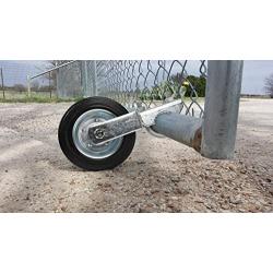 Mofeez Gate Wheel for Metal Swing Gate with 1-5/8'' Thru 2'' Gate Frames, Gate Support Wheel for Chain Link Fence, Prevent Gate from Dragging