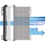 Perma Indoor/Outdoor Retractable Baby Gate 41'' Tall, Extends to 71'' Wide, Gray