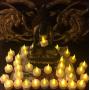 Flameless LED Tea Light Candles, 36 PK Vivii Battery-Powered Unscented LED Tealight Candles, Fake Candles, Tealights (36 Pack)