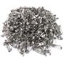 yueton 200pcs Metal Double Hole Craft Pin Back Clasp Brooch Safety Pins Bar Pins Findings