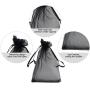 HRX Package 100pcs Black Organza Gift Bags 4 x 6 inches Wedding Christmas Favors Jewelry Pouches
