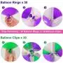 IDAODAN 2 Set Balloon Column Kit Base Stand and Pole 61 inch Height [UPGRADED] + 30Pcs Balloon Rings, Balloon Tower Decoration for Birthday Party Wedding Party Event Christmas Decorations