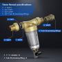 Waterdrop PFK Whole House Sediment Water Filter, Spin Down Sediment Water Filter, 50-Micron, 1'' MNPT + 3/4'' FNPT, BPA Free, Heavy Duty 316L Molybdenum Alloy Build