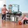 Step2 Best Chefs Kitchen Playset | Kids Play Kitchen with 25-Pc Toy Accessories Set, Real Lights & Sounds, Multicolor