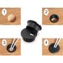 HJ Garden 5pcs 1-3/4 inch Desk Wire Cord Cable Grommets Hole Cover with Hole Saw Kit High Speed Bi-Metal Holesaw Drill Bits for Office PC Desk Cable Cord Organizer
