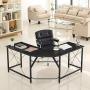 Mr IRONSTONE L-Shaped Desk 59'' Computer Corner Desk, Home Gaming Desk, Office Writing Workstation, Space-Saving, Easy to Assemble