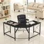 Mr IRONSTONE L-Shaped Desk 59'' Computer Corner Desk, Home Gaming Desk, Office Writing Workstation, Space-Saving, Easy to Assemble