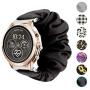Seltureone Compatible for TicWatch C2,18mm Scrunchie Band,Replacement Wristband Pattern Band for Michael Kors Access Sofie/Michael Kors Access Runway/Fossil Sport 41mm/Withings Steel HR 36mm—Black
