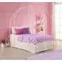 DHP Metal Carriage Bed, Fairy Tale Bed Frame, Shabby-Chic Style, Twin, Pink DHP Metal Carriage Bed, Fairy Tale Bed Frame, Shabby-Chic Style, Twin, Pink