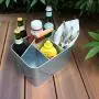 Artland Masonware Carry-All Serveware, Galvanized Metal Artland Masonware Carry-All Serveware, Galvanized Metal