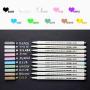 Metallic Markers Glitter Paint Pen Fine Tip, Ohuhu Set of 10 Premium Window Marker for DIY Card Making, Coloring Books, Scrapbook Photo Album, Rock Art, Glass Valentines Day Back To School Gift