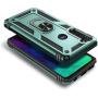E-Began Case for Motorola Moto G Stylus (2020) with Tempered Glass Screen Protector, Metal Magnetic Ring Holder, Full-Body Protective Military Armor Phone Cover Case -Green