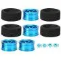 Drfeify RC Car Wheel Hub Kit, 4pcs Rubber Tire Metal Wheel Hub 1/18 RC Car Accessories Compatible for WLtoys A959 A979 Drfeify RC Car Wheel Hub Kit, 4pcs Rubber Tire Metal Wheel Hub 1/18 RC Car Accessories Compatible for WLtoys A959 A979