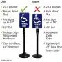 SmartSign - K-BASE-14 Cast Iron Sign Base By | 14” Od Stand With 4’ Post And Sign Bolts & Nuts Black SmartSign - K-BASE-14 Cast Iron Sign Base By | 14” Od Stand With 4’ Post And Sign Bolts & Nuts Black