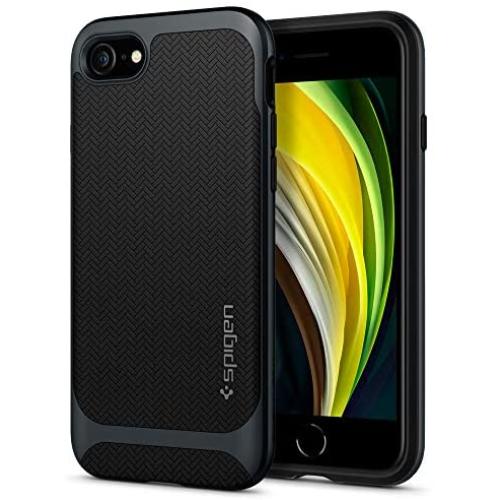Spigen Neo Hybrid Designed for iPhone SE 2020 Case/Designed for iPhone 8 Case (2017) / Designed for iPhone 7 Case (2016) - Metal Slate