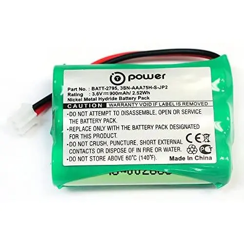T-Power Rechargeable Battery (3.6V NIMH 900Mah) Compatible with Motorola MBP18 MBP41 VlJ-MBP25BU MBP25 MBP25PU MBP25-2 MBP25,2 MBP25,3 MBP25,4 MBP41PU MBP43PU MBP43 MBP43,2 MBP43,3 MBP43,4 Replacement T-Power Rechargeable Battery (3.6V NIMH 900Mah) Compatible with Motorola MBP18 MBP41 VlJ-MBP25BU MBP25 MBP25PU MBP25-2 MBP25,2 MBP25,3 MBP25,4 MBP41PU MBP43PU MBP43 MBP43,2 MBP43,3 MBP43,4 Replacement