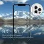 Hoerrye For Iphone 12 Pro Max Camera Lens Protector Bling, Metal Full Cover + Tempered Glass Circle Screen Protection For Iphone 6.7 Accessories-Diamond