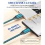 USB C to USB C 60W Cable, JSAUX 3-Pack [10ft+6.6ft+3.3ft] USB Type C Charger Cord Compatible with Samsung Galaxy S20+ Note 20 Ultra Note 10+, iPad Pro 2020/2018, Pixel 2/3/3a/4 XL, etc-Green