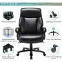High Back Big & Tall 400lb Office Chair - Heavy Duty Metal Base, Adjustable Tilt Angle, Thick Padding and Ergonomic Design Bonded Leather Executive Desk Computer Task Swivel Chair High Back Big & Tall 400lb Office Chair - Heavy Duty Metal Base, Adjustable Tilt Angle, Thick Padding and Ergonomic Design Bonded Leather Executive Desk Computer Task Swivel Chair