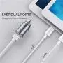 AUKEY Car Charger with 24W Output, Aluminum Alloy Flush Fit & 4.8A Dual USB Ports for iPhone Xs/Max/XR/X, iPad Air/Pro, Samsung Galaxy Note8 and More AUKEY Car Charger with 24W Output, Aluminum Alloy Flush Fit & 4.8A Dual USB Ports for iPhone Xs/Max/XR/X, iPad Air/Pro, Samsung Galaxy Note8 and More