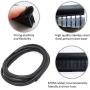 VUAOHIY Door Rubber Seal Strip Trim Seal with Side Bulb for Cars,Trucks, Boats, RVs and Home Applications, Car Door Weather Striping (20Ft)