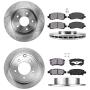 CRK13518 FRONT 294 mm + REAR 261.87 mm Premium OE 5 Lug [4] Rotors + [8] Metallic Brake Pads