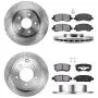 CRK13518 FRONT 294 mm + REAR 261.87 mm Premium OE 5 Lug [4] Rotors + [8] Metallic Brake Pads