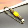 6 PCS 4 Inch Large Electroplating Alloy Bright Metal Safety Pins Scarves Buckle Shawl Clip Jewelry Brooch DIY Accessories for Clothing Locking Ornament Color Random