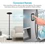 Tenergy Torchiere Remote Control Floor Lamp, LED Floor lamp 30W (150W Equivalent) Standing Lamp with Stepless Touch Dimmer, Two-Part Trip-Proof Cable, 90° Adjustable Top, Warm White Light