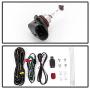 VIPMOTOZ Chrome Housing OE-Style Front Fog Light Driving Lamp Assembly For 2010-2016 Cadillac SRX - Bezel & Universal Wiring Included, Driver & Passenger Side