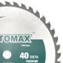TOMAX 10-Inch 40 Tooth ATB Finishing Saw Blade with 5/8-Inch Arbor
