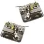 Outside Exterior Door Handle Chrome Front Rear Kit Set of 4 for Super Duty Truck