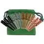 Premium Metal Cribbage Pegs, Set of 12, in Four, 1 5/16” Tall; Tapered to Fit 1/8 Holes, with Green Velveteen Drawstring Storage Pouch