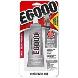 E6000 231020 Adhesive with Precision Tips, 1.0 fl oz