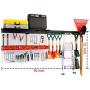 Ultrawall Garage Storage, 48x36 inch Pegboard with Hooks Garage Storage Bins Tool Board Panel Tool Organizer Ultrawall Garage Storage, 48x36 inch Pegboard with Hooks Garage Storage Bins Tool Board Panel Tool Organizer