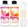 Epoxy Resin Crystal Clear Kit, 2 Part Crystal Clear Casting Resin for DIY Art Craft, Jewelry, Wood finishes, Tumblers, 16 Ounce Kit with Bonus Gloves, Measuring Cups and Sticks Epoxy Resin Crystal Clear Kit, 2 Part Crystal Clear Casting Resin for DIY Art Craft, Jewelry, Wood finishes, Tumblers, 16 Ounce Kit with Bonus Gloves, Measuring Cups and Sticks