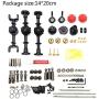 YU-NIYUT RC Car Parts DIY Upgrade Assemble Accessories Kit, Modified Parts for WPL 1/16 RC Model Car Military Truck, DIY RC Vehicle Modification Fun for Adults and Kids